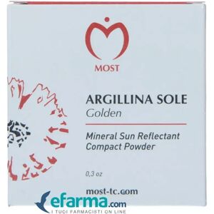 Most Argillina Sole Polvere Compatta Cosmetica Colore Dorato 8,5 g