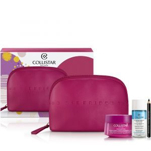 Collistar Magnifica Crema Rimpolpante Cofanetto 50 ml, Struccante 35ml + Matita Kajal Nera + beauty-bag