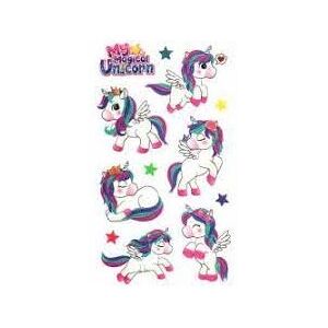 LR COMPANY Srl Sugar Baby Tattoo per bambini Unicorni 35 Pezzi