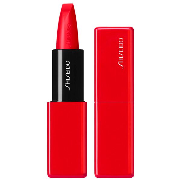 shiseido technosatin gel lipstick 416 red shift 4 g rosso