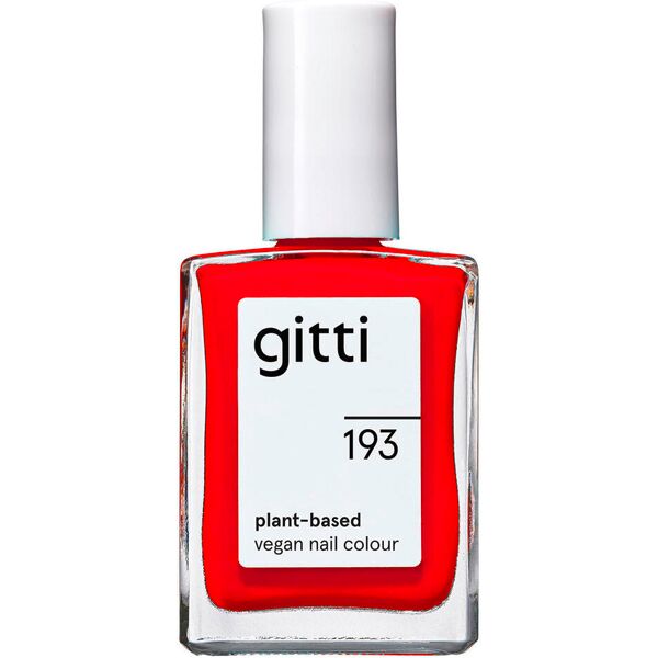 gitti no. 193 nail polish power red 15 ml