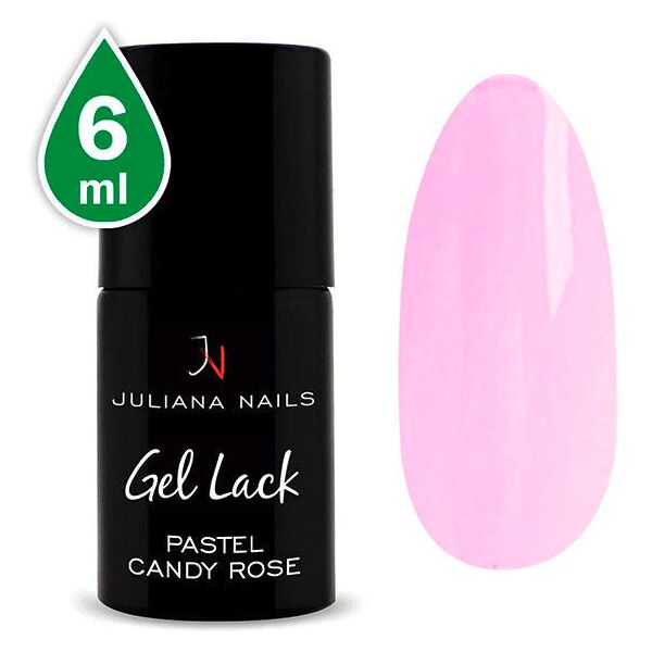 juliana nails gel lack pastels candy rose, bottiglia 6 ml rosa di caramelle pastello