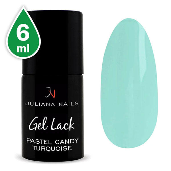 juliana nails gel lack pastels candy turquise, bottiglia 6 ml pastello candy turquise