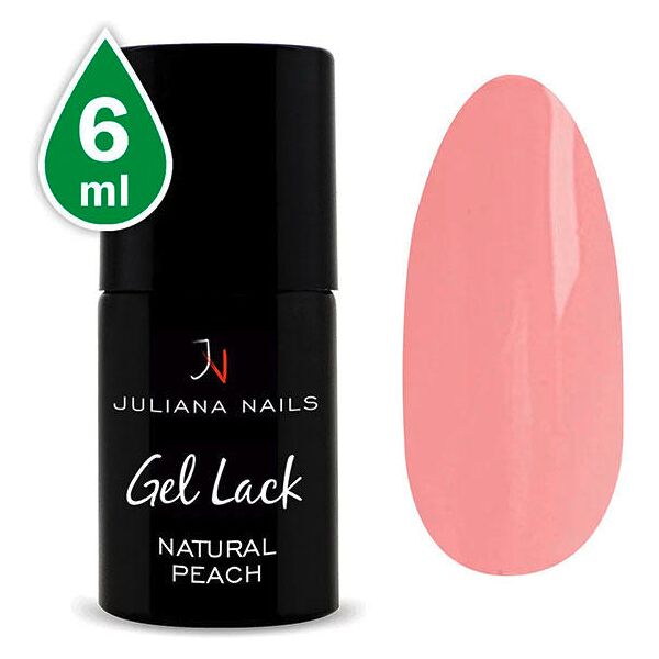 juliana nails gel lack nude pesca naturale, bottiglia 6 ml pesca naturale