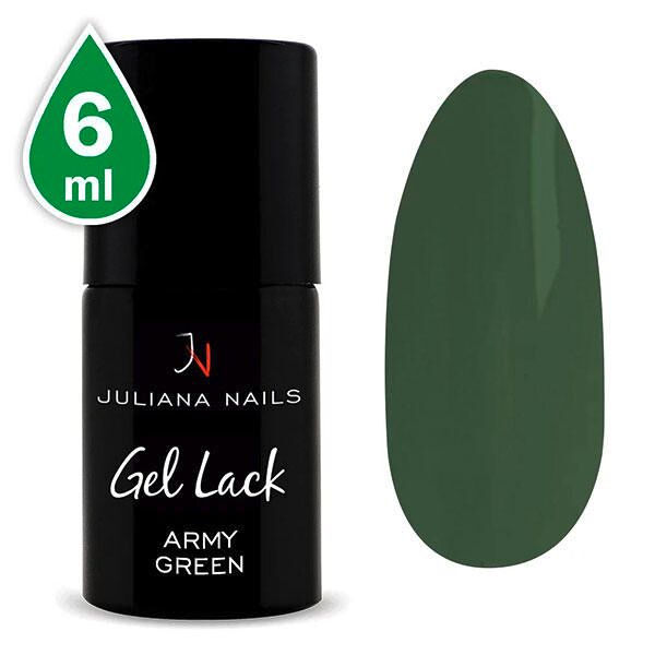juliana nails gel lack army green, flasche 6 ml verde militare