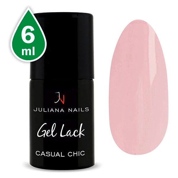 juliana nails gel lack nude casual chic, bottiglia 6 ml casual chic