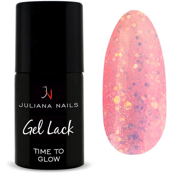 juliana nails gel lack glitter/shimmer time to glow, flasche 6 ml tempo di brillare