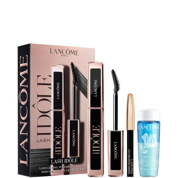 lancome lash idôle confezione 8 ml mascara lash idôle nero + 30 ml struccante bi-fasico + mini matita occhi nera