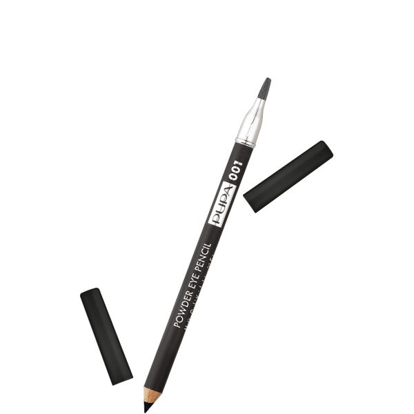 pupa powder eye pencil - matita occhi effetto polvere* n. 001 powdery black
