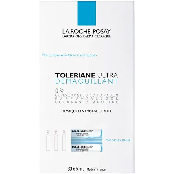 la roche posay toleriane ultra demaquillant struccante viso occhi 30 flaconcini monodose