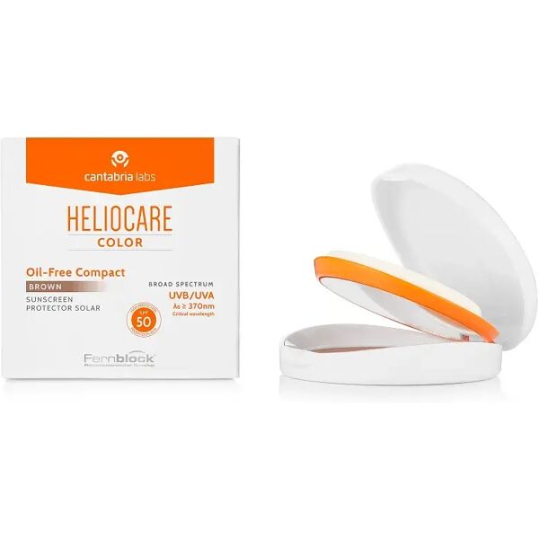 heliocare color cipria compatta oil-free spf 50 brown 10 g