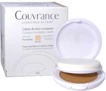 Avene Couvrance Crema Compatta Colorata Oil Free 01 Porcellana SPF 30 10 g