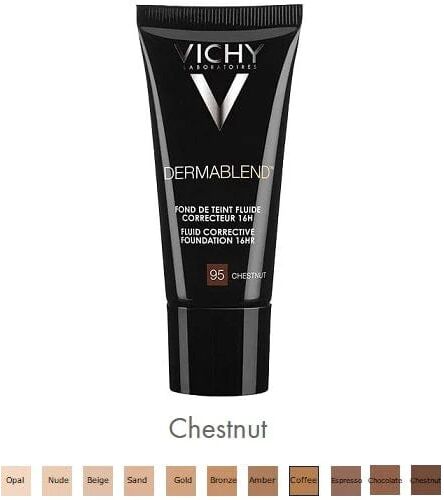 VICHY Dermablend Fondotinta Correttore Fluido N.95 Chestnut 30 Ml