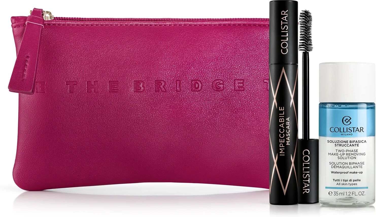 Collistar Cofanetto Impeccabile Mascara Ultra Nero + Soluzione Bifasica Struccante 35 ml + Beauty Bag The Bridge