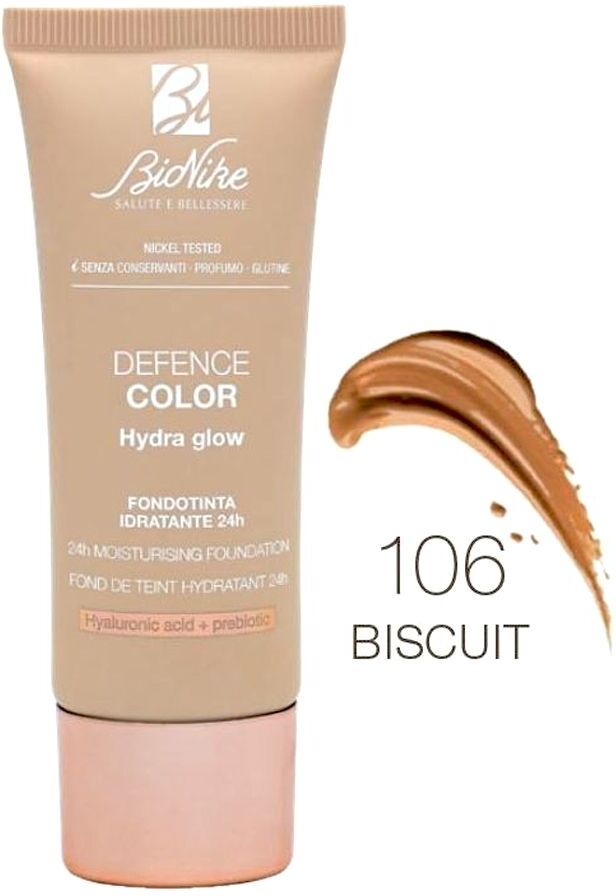 Bionike Defence Color Hydra Glow Fondotinta 106 Biscuit 30ml