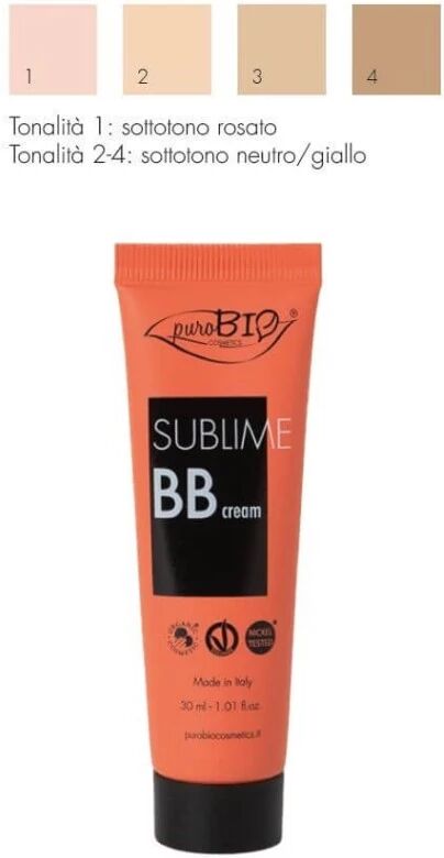 purobio BB e CC Cream BB Cream Sublime Tonalità 02