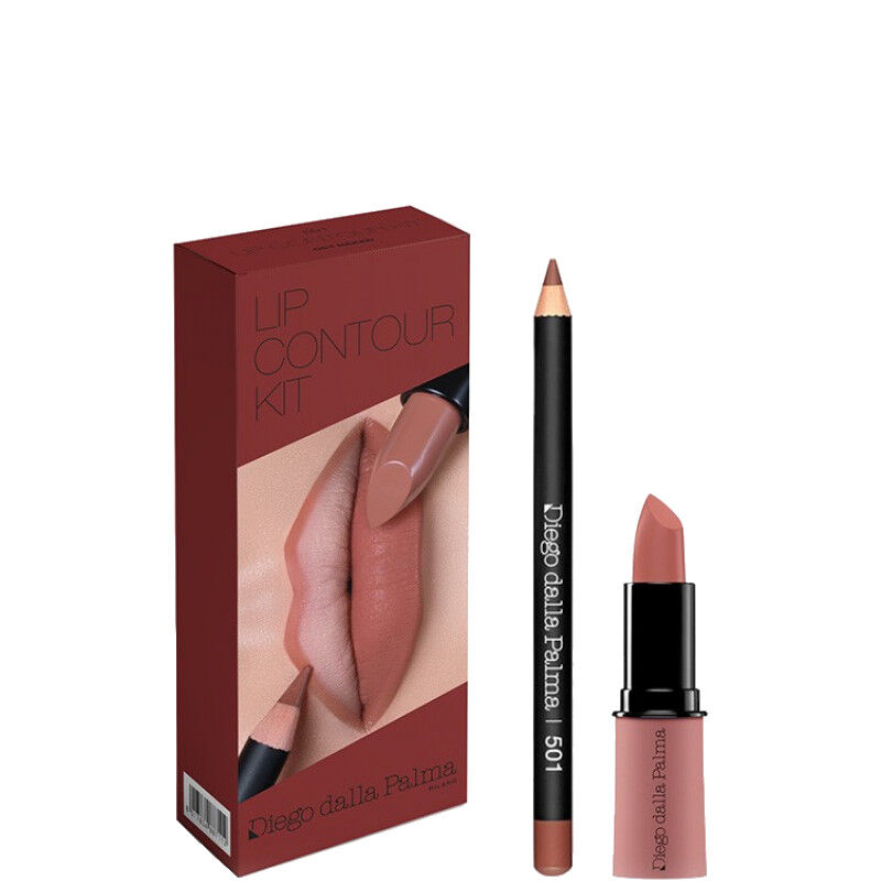 Diego Dalla Palma Lip Contour Kit ROSSETTO + MATITA N. 501 NUDE + MATITA 12CM GET NAKED