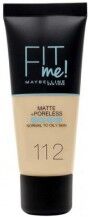 Maybelline Fit me Matte e Poreless - Fondotinta liquido n. 112 Soft Beige