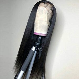 Wigs Pruik van menselijk haar, Braziliaans steil haar 360 vetersluiting met baby menselijk haargedeelte natuurlijke kleur 150% dichtheid damespruik op hoge temperatuur,30 inches