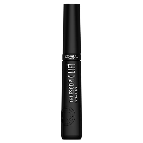 L’Oréal Paris Telescopic Lift Mascara Extra Black Mascara voor lange, gelifte wimpers en volume – 9,9ML Vegan