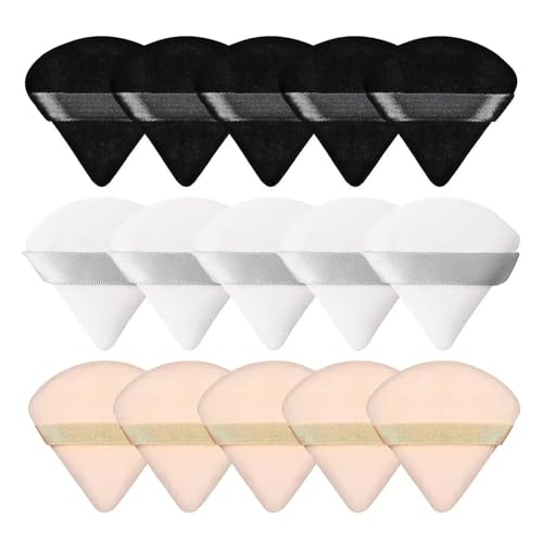 SBTRKT Cosmetische Puff Set Make-up Sponzen Foundation Vrouwen Poederdons Make-up Tools Goedkope Make-up Blender (Color : 5Black 5White 5Skin)