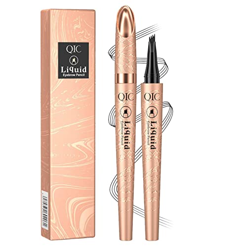 Youding Microblading Wenkbrauw Pen, Wenkbrauwpotlood Waterproof, Vloeibaar Wenkbrauwpotlood, Tattoo Eye Brow Pen met -Fork Tip, Microblade Wenkbrauw Pen voor natuurlijk ogende wenkbrauwen Cosmetica voo