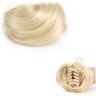 Xumh2024-3 Broodje Haarstukje 1 STKS Klauw Clip in Haar Broodje Rommelig Nep Haar Broodjes Extensions Clip in Donut Chignon Synthetische Broodje Haarstukjes Opgestoken Ballet Broodje for Vrouwen Grils Broodje ha