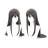 RUIRUICOS Anime Sakurajima Mai Cosplay Wig Synthetic Hair Halloween Costume Dark Grey Long Straight Wigs For Party