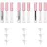 OTEB 10 Ml Lege Mascarabuis En Toverstaf, Glazen Mascarabuizen Leeg For Ricinusolie, Lege Mascarabuis En Toverstaf Glas, Eyelinerbuis En Lipglossbuizen, Lege Mascaraflessen Met Borstel (Color : 3SET)