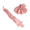 BROLEO Heatless Hair Curler Bun Draagbare Stof Heatless Curls Hoofdband Elastisch Satijn DIY Slapen (PINK)