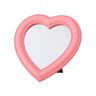 SENRN 1PC Makeup Mirror Vanity Mirror Desk Cosmetic Mirror Heart Shape Mirror for Women Ladies Girls Pink