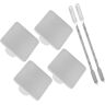 SUPVOX 1 Set ring palet make-upplaat voor foundation mini-ringpalet hulpmiddelen voor nagelkunst make-up mengpalet make-up must haves-palet Roestvrij staal make-up palet