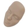BROLEO Ervaar 3D Make-up Mastery met een Newbie-vriendelijke Face Board Set met een 7-delig Chemisch Vezelborstelpaneel voor 5D Mannequin Face Makeup Sets Borstel Borstel op Plastic (Donkere Huid
