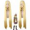 YHWW Game FGO Fate Grand Order Cosplay pruiken Ibaraki Douji Pruik 100 cm geel Synthetisch haar Halloween Cosplay Ibaraki pruik + pruik cap Fate Grand Order WIG PL-232