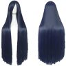 LINGCOS Kuroyuki hime 100cm Blue Black Fusion Long Straight Hair Heat Resistance Cosplay Costume Wig + Wig Cap