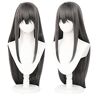 RUIRUICOS Sakurajima Mai Cosplay Wigs Headwear Rascal Does Not Dream Of Bunny Girl Senpai Synthetic Hair Long Straight Gray Hair Wig