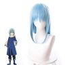 LINLINCD Cosplay-pruik Tokyo Anime Tokyo Tokyo Totown Tokio Toids, werd ik als Slime Rimuru Tempest Cosplay Pruik Vrouwen Blauw Haar Pruik Kostuum One Size