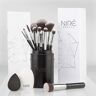 Niré Beauty Artistry Makeup Kwasten Set: veganistische make-upkwasten met make-upkwastenhouder,  make-up spons en kwastenreiniger