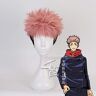 RUIRUICOS Anime Cosplay Jujutsu Kaisen Cosplay Yuji Itadori Wig Jujutsu Kaisen Yuji Itadori Costume