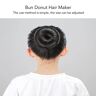 Zudoo Bun Donut Hair Maker, Women Hair Maker Maat Verstelbaar voor Verjaardagsfeestje (Roodachtig bruin)