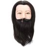 Seacanl Man Mannequin Head, Human Hair Practice Mannequin Head voor Kapperswinkels voor Salon