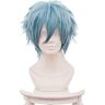 SKYXD My Hero Academia Shigaraki Tomura Cosplay Wig for Anime Costume Party Short Synthetic Hair Wig Unisex Blue Shigaraki Tomura