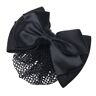 GUIREPTY Een strik, een haarspeld Netto haarclip, haarspeld, haarnetje, 3PCS Dames haarnetje Snood Netto Bowtie Barrette Haarbroodje Cover Haarclip, B