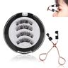 GBYUFG Lumentes Magnetic Eyelashes, 3D Magnetic False Eyelashes Without Eyeliner, Reusable Magnetic Eyelashes, Magnetic Eyelashes No Glue Eyelashes, with No Glue, Natural Look