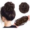 zhengzhong17 Dagelijks gebruik, Messy Bun Haar Stuk Dikke Opgestoken Elastische Scrunchies Rommelige Synthetische Golvend Haar Extensions Opgestoken Chignon Paardenstaart Haarstukjes,Opgestoken haarbroodje voor d