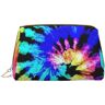 BREAUX Exotic Tribe Tie Dye Style Print Lederen Draagbare Cosmetische Tas Draagbare Cosmetische Clutch Bag, Lederen Cosmetische Tas (Klein), Exotic Tribe Tie Dye Stijl, One Size, Exotische stam Tie