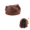 Xumh2024-3 Broodje Haarstukje 1 STKS Klauw Clip in Haar Broodje Rommelig Nep Haar Broodjes Extensions Clip in Donut Chignon Synthetische Broodje Haarstukjes Opgestoken Ballet Broodje for Vrouwen Grils Broodje ha