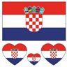 JCUIyon 10 stks/set Voetbal Tijdelijke Tattoo Nationale Vlag Sticker Wegwerp Vrouwen Mannen Wereld Spel Activiteiten Make Waterdicht (Color : Croatia, Size : A)