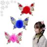 Gienslru Flying Butterfly Hairpin, New Moving Flying Butterfly Shiny Hair Clips Barrettes for Women Girls, Sweet Butterfly Hairpin with Moving Wings, Elegant Metal Side Clip Moving Flying Butterfly (A*3)