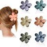 MHYMX Bloemenhaarclip, 6 stuks haarspelden voor meisjes, bloemenhaarclip, schattige bloemenhaarclip voor dames, dik dun haar, modieuze haarstyling-accessoires, haarklemmen